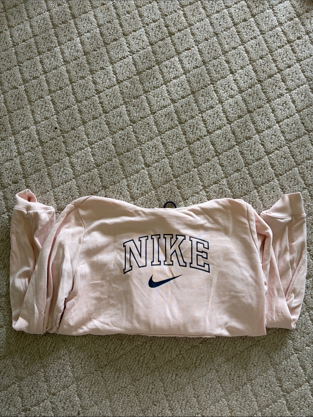 Nike Light Pink Sweatshirt with Navy Logo